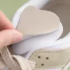 Beige sports shoes with a hole repair at the heel, breathable, lightweight, casual and versatile Application Scenario